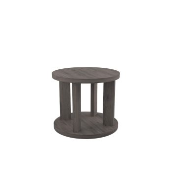 Cardinal Round Table in grey laminate