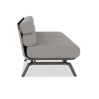outdoor lounge chair with horizontal channels