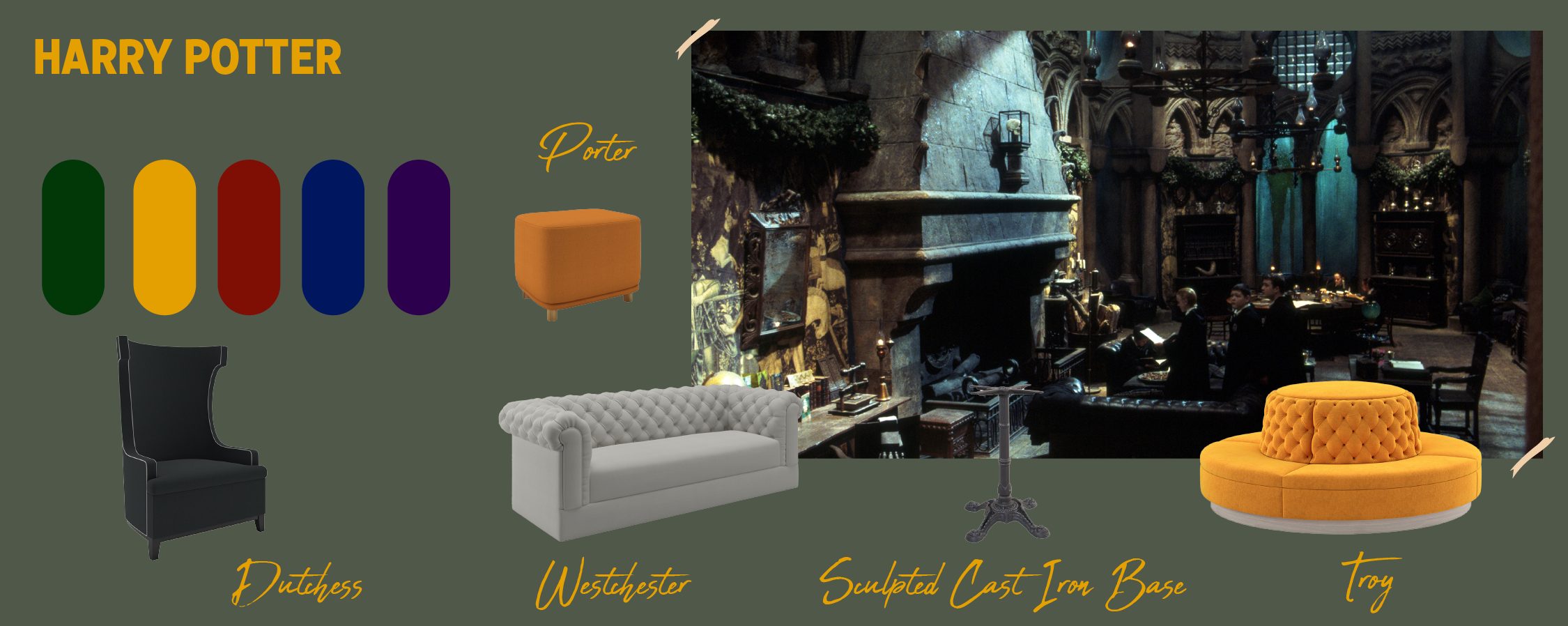 furniture harry potter interior design style