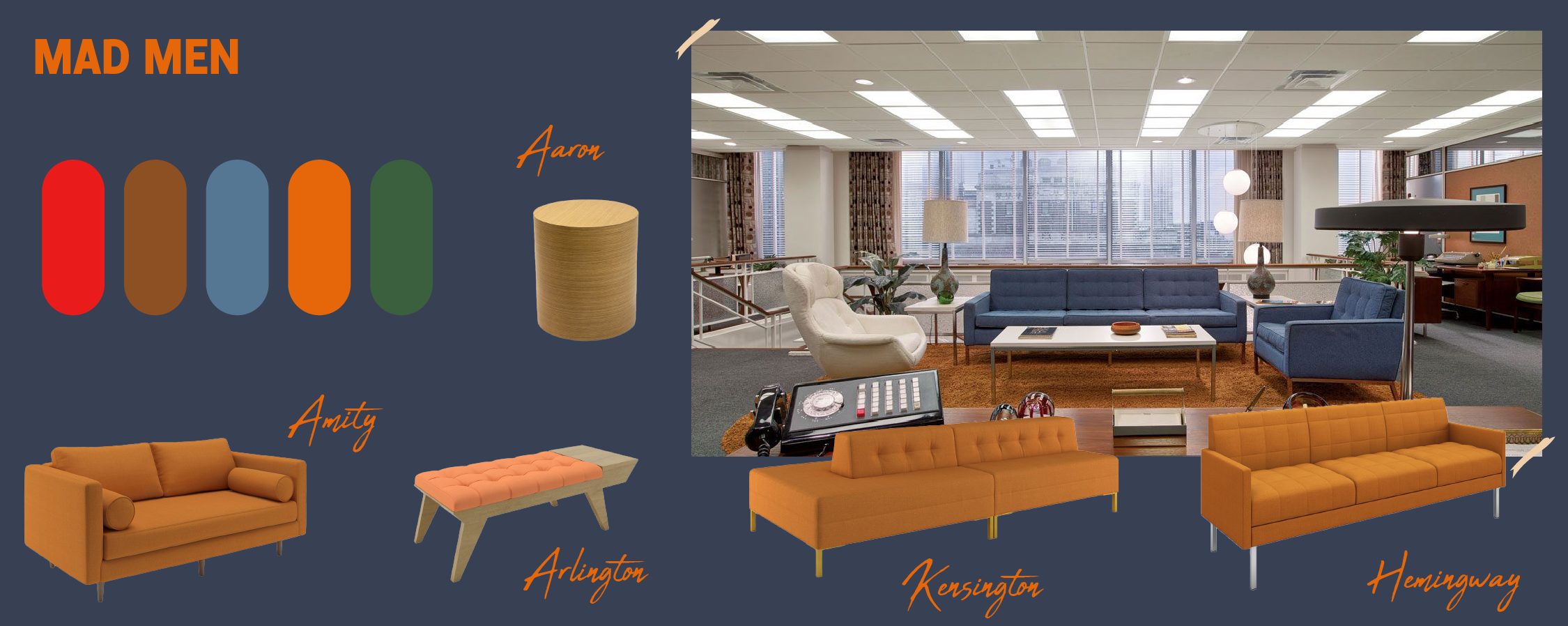 Mad men interior design furniture style mid century modern